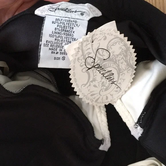 New Women’s Speechless Dress Tulle Stretchy Soft Comfy Cream Black Size Small - Picture 6 of 8